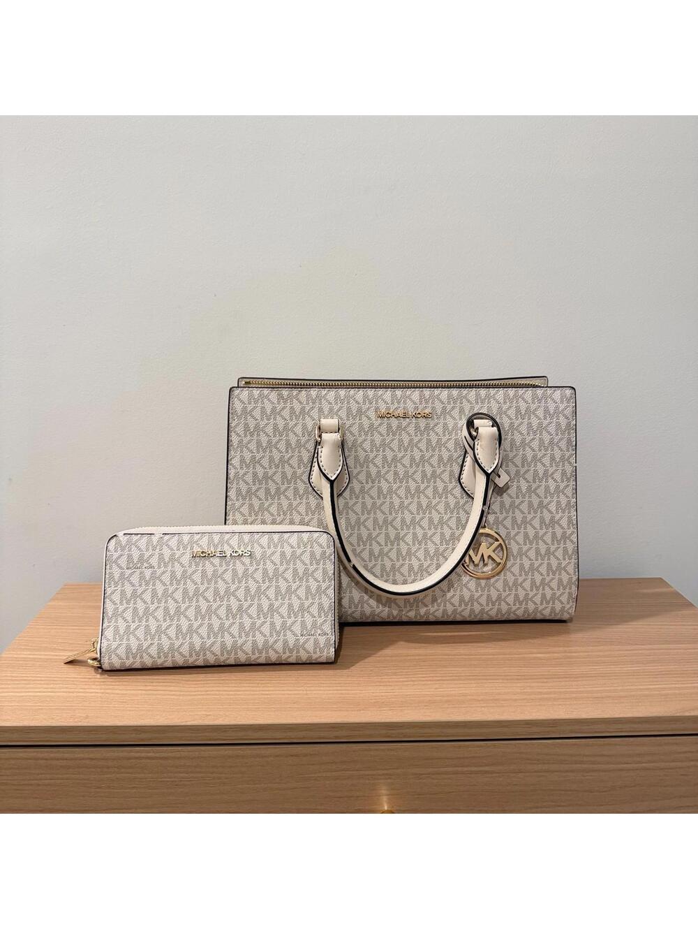 Michael Kors Sheila Medium Satchel & Matching Wallet